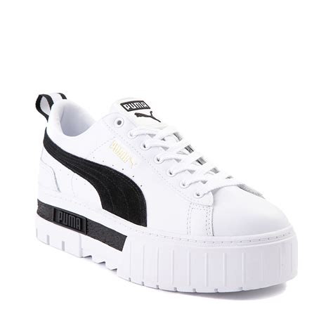 puma white sneakers platform